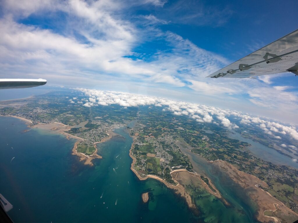 Presqu'île de Quiberon vue du ciel