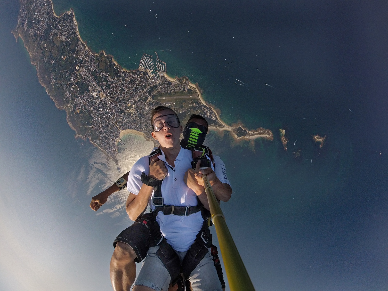 Saut en parachute au dessus de la Presqu'île de Quiberon