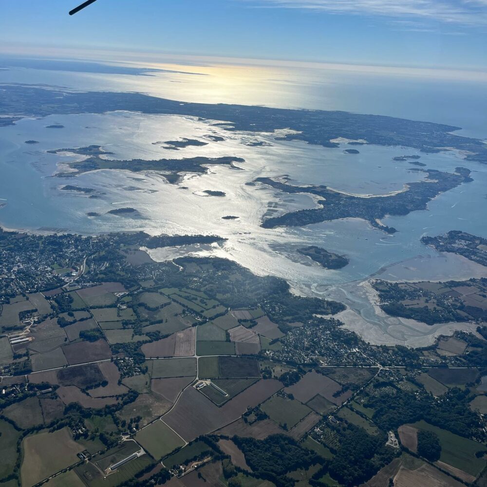 Vue aérienne sur Quiberon